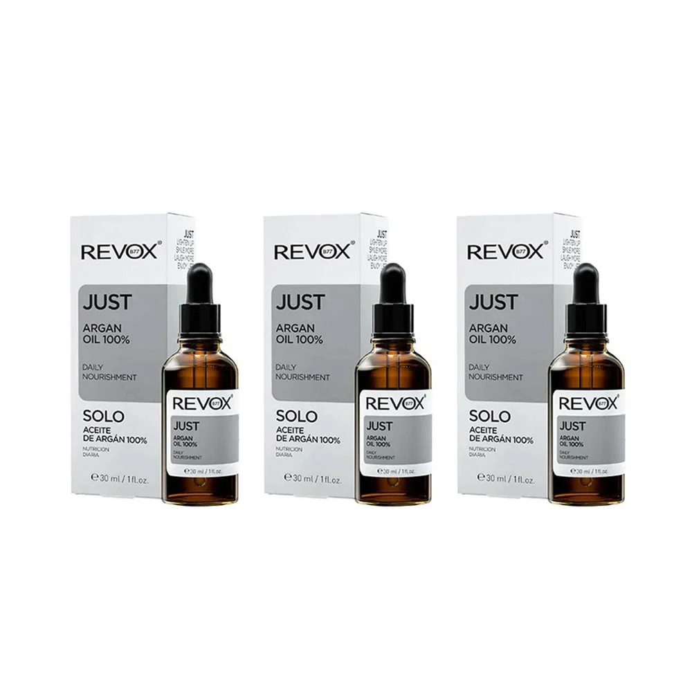 3xJust Argan 100% Daily Nourishment 30ml