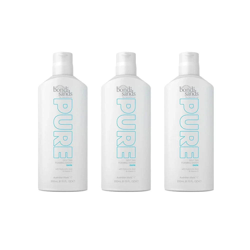 3xPure Self Tan Foaming Water Dark 200ml