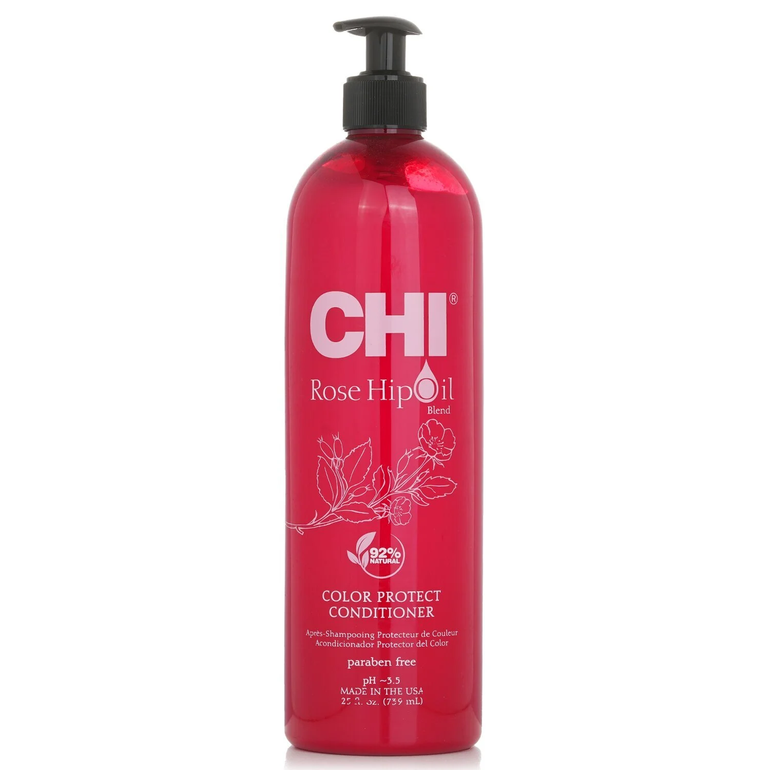 CHIFarouk Systems Chi Rose Hip Oil Color Nurture Protecting Conditioner - Protective Conditioner For Colored Hair 739ml