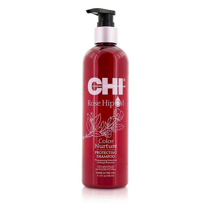 CHIFarouk Systems Chi Rose Hip Oil Color Nurture Protecting Shampoo (colored Hair) - Protective Shampoo 340ml