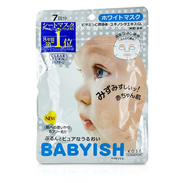 KoseClear Turn Babyish Mask - Whitening - 7 pcs
