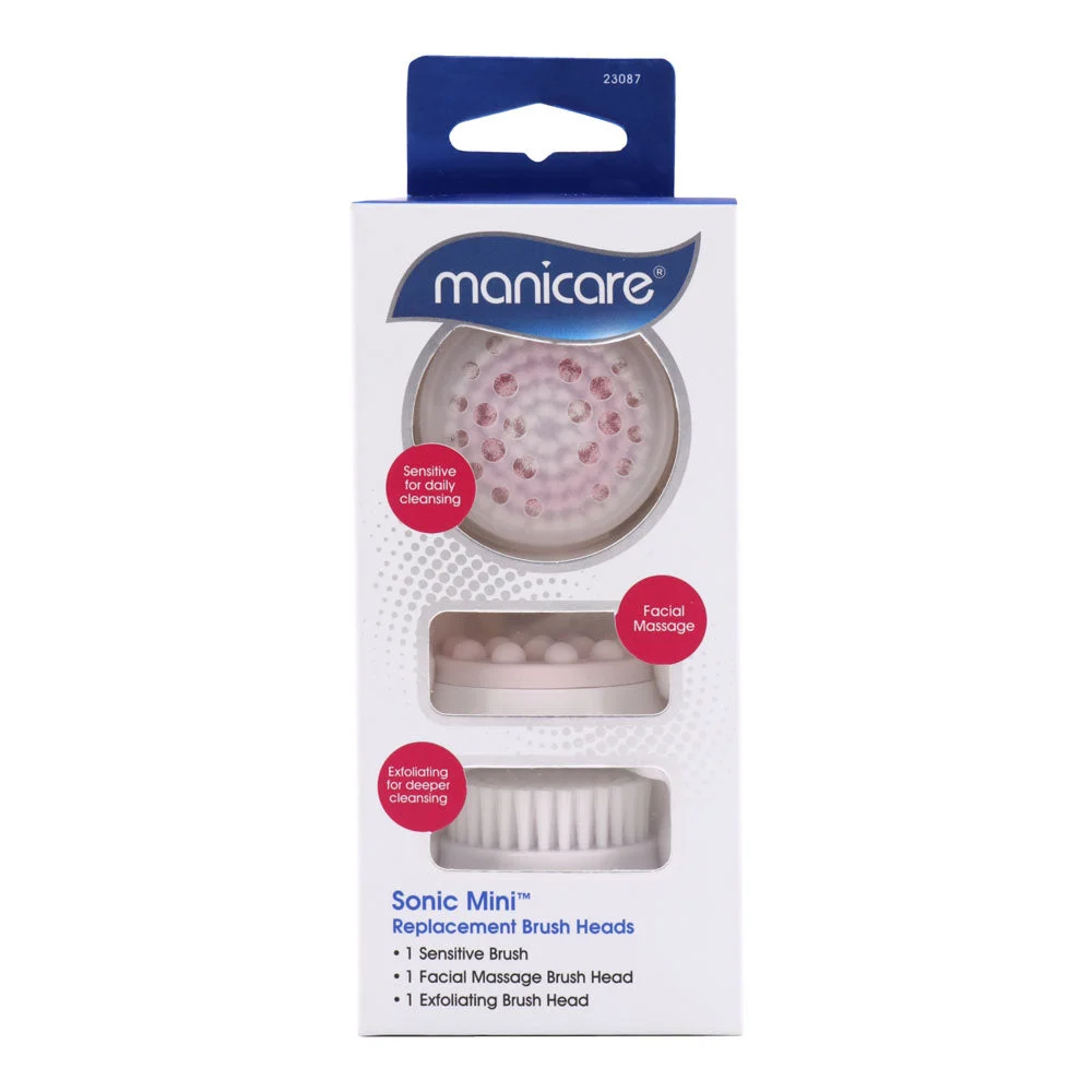 Manicare Sonic Mini Replacement Brush Heads 3pk