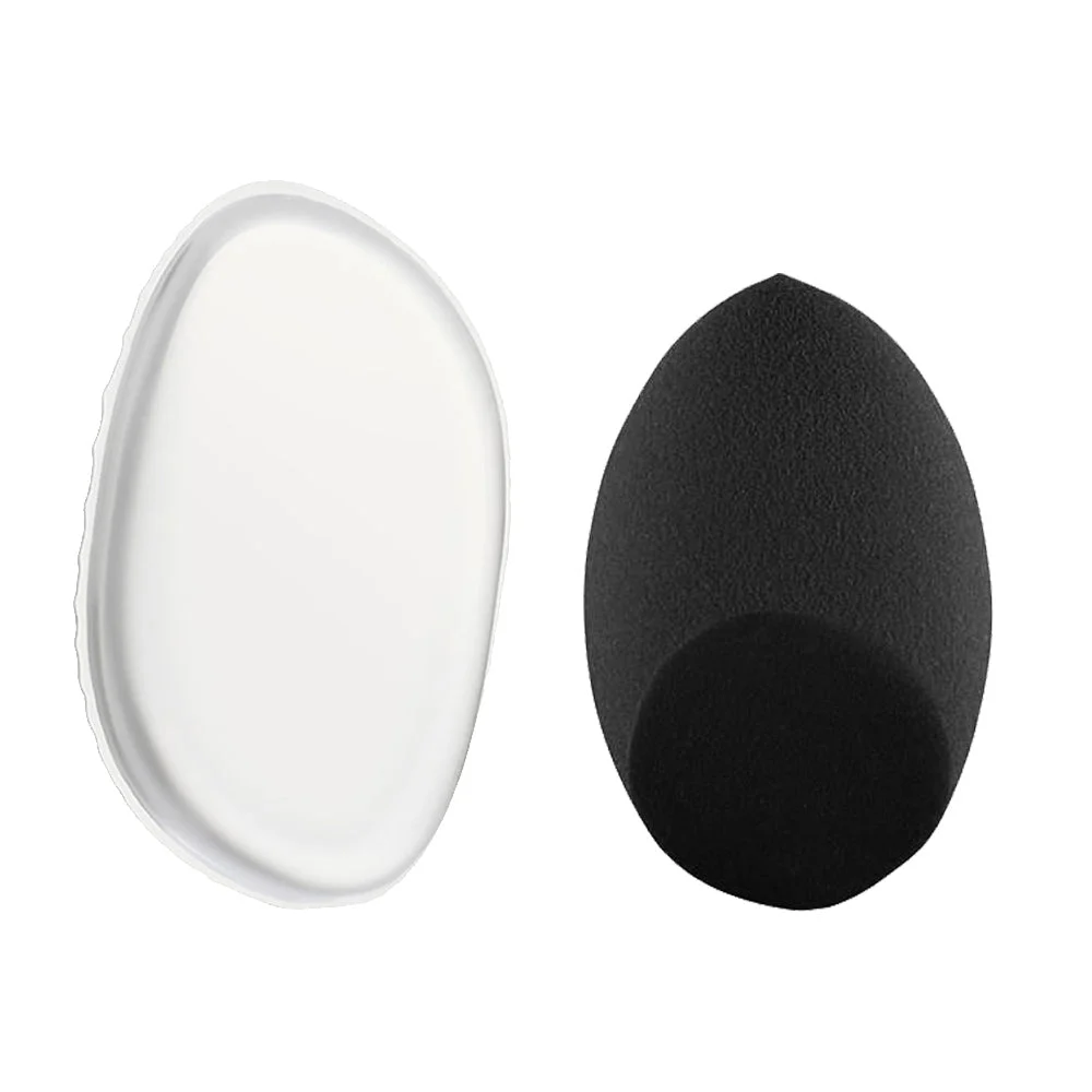 Olive cut beauty sponge set BLACK