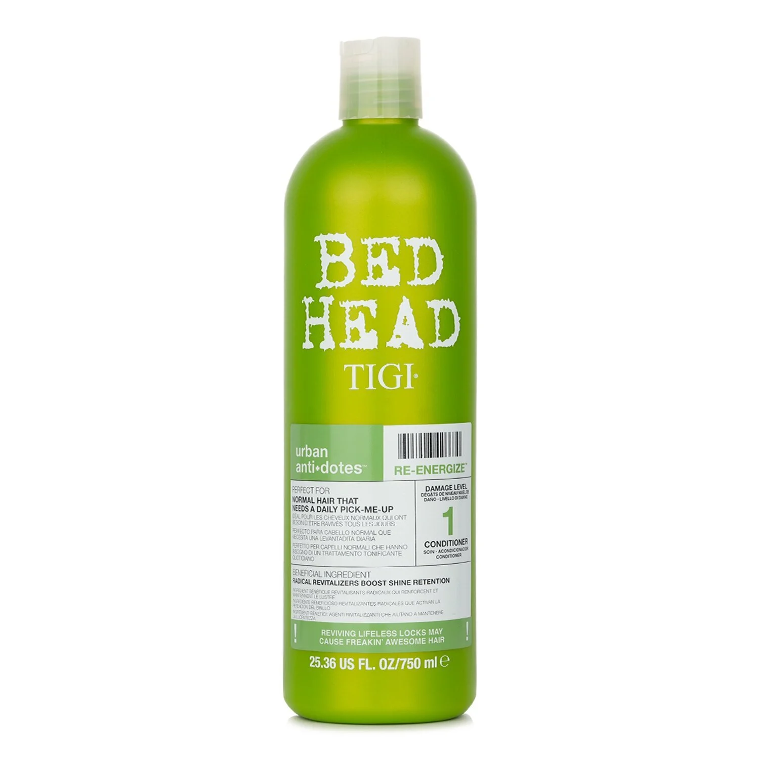 TigiBed Head Urban Anti-dotes Re-energize Conditioner - Revitalizing And Moisturizing Conditioner 750ml