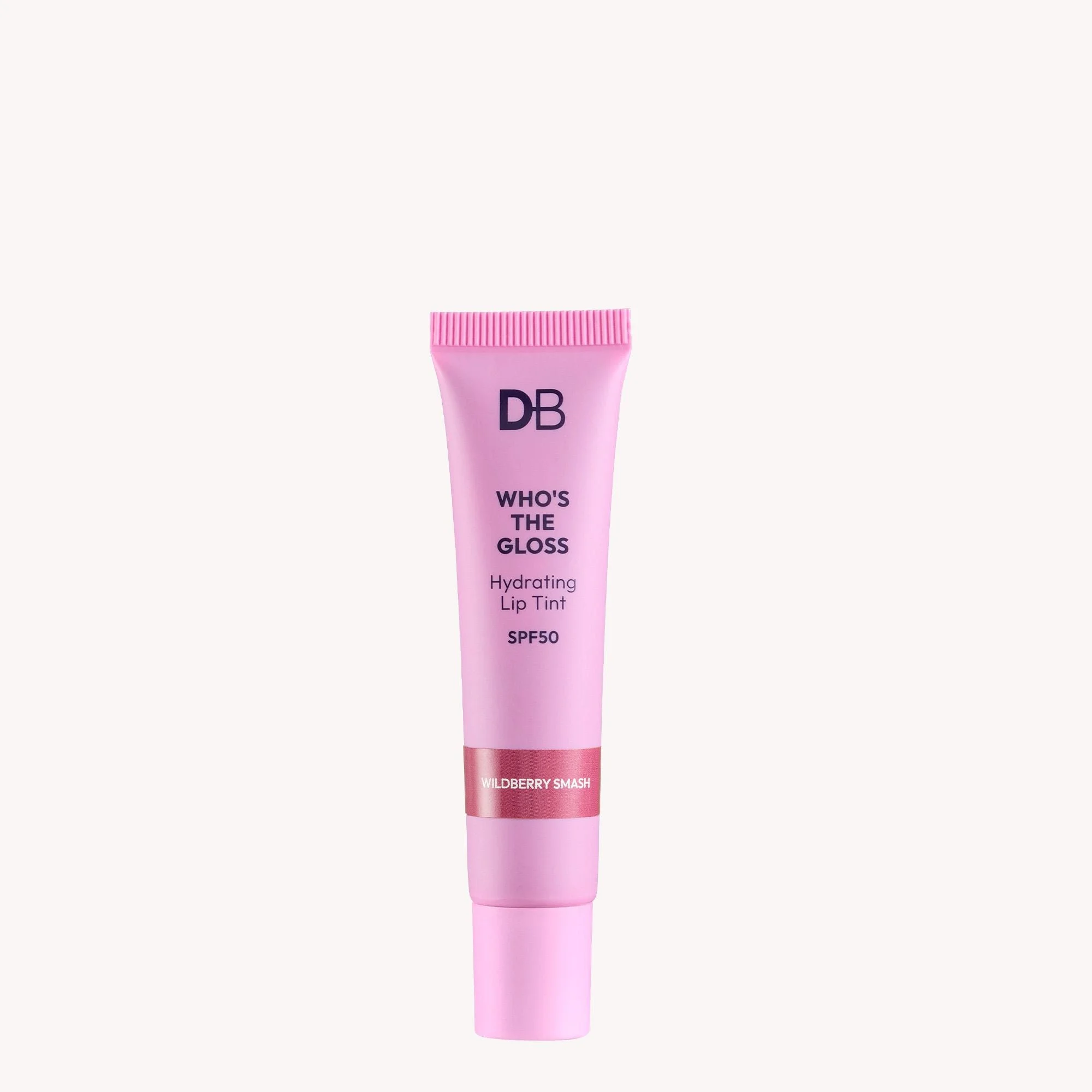 Who's The Gloss Hydrating Lip Tint with SPF 50 | DB Cosmetics
